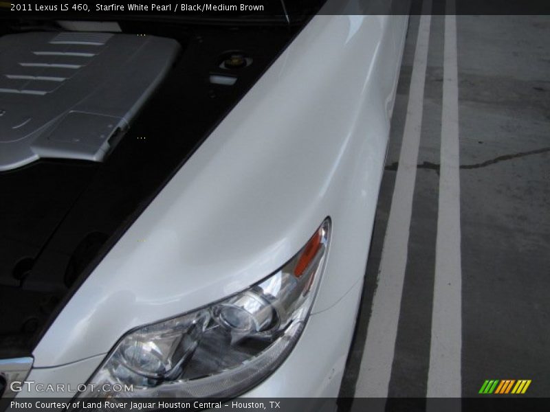 Starfire White Pearl / Black/Medium Brown 2011 Lexus LS 460