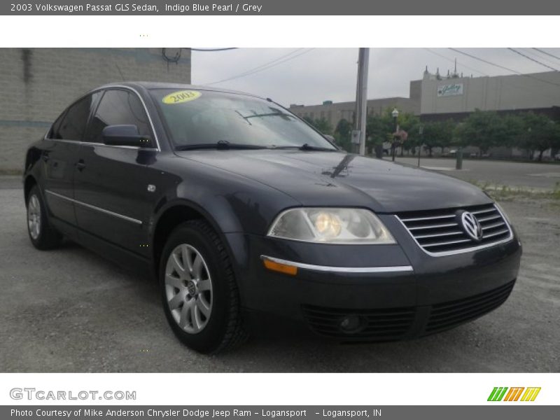 Indigo Blue Pearl / Grey 2003 Volkswagen Passat GLS Sedan
