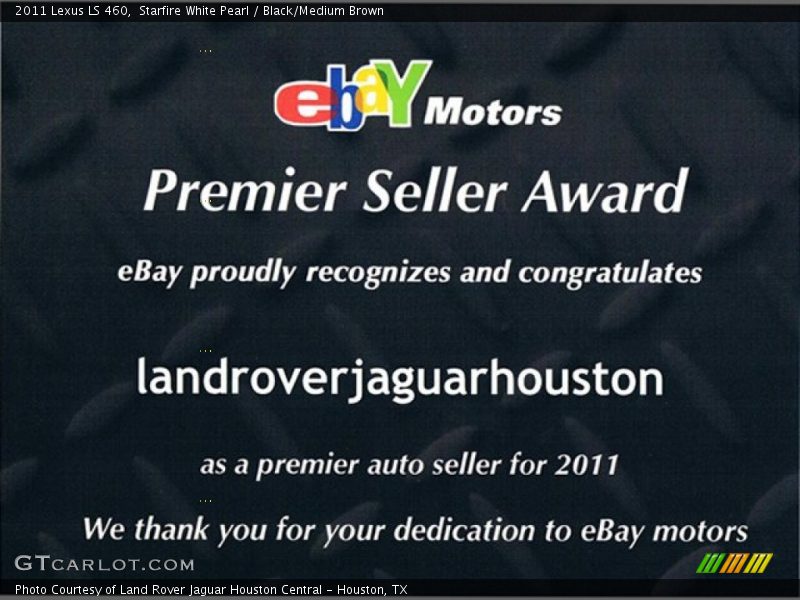 Starfire White Pearl / Black/Medium Brown 2011 Lexus LS 460