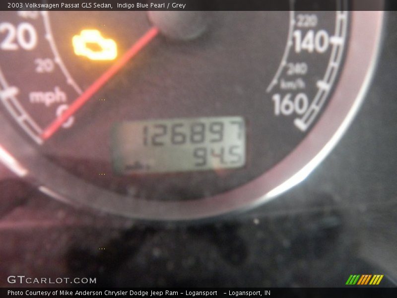 Indigo Blue Pearl / Grey 2003 Volkswagen Passat GLS Sedan