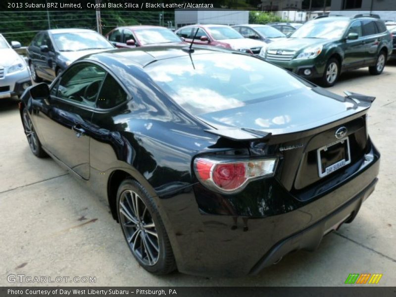 Crystal Black Silica / Black Leather/Alcantara 2013 Subaru BRZ Limited