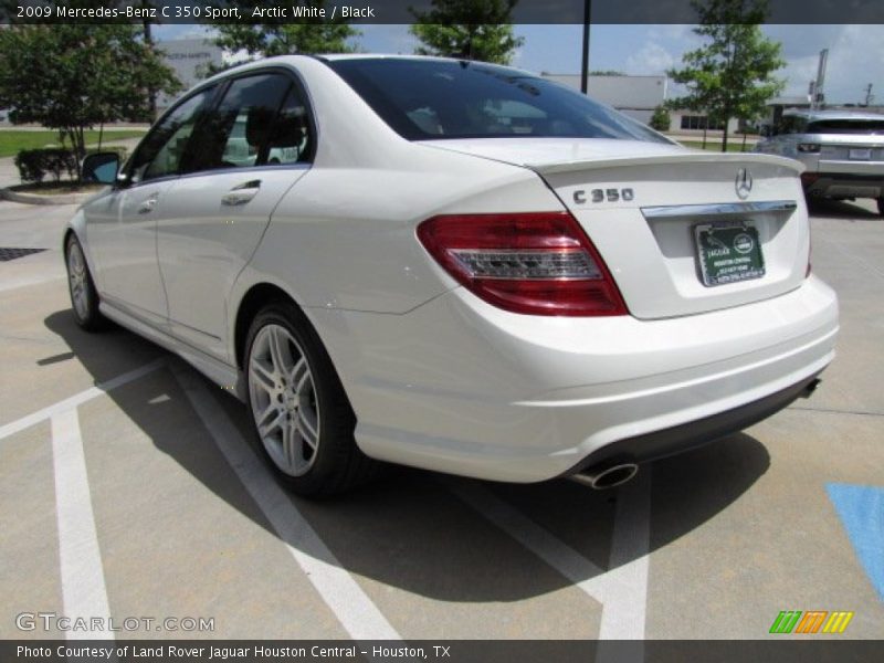 Arctic White / Black 2009 Mercedes-Benz C 350 Sport