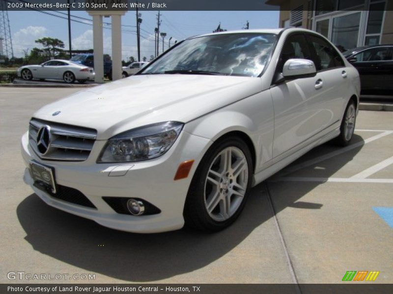 Arctic White / Black 2009 Mercedes-Benz C 350 Sport