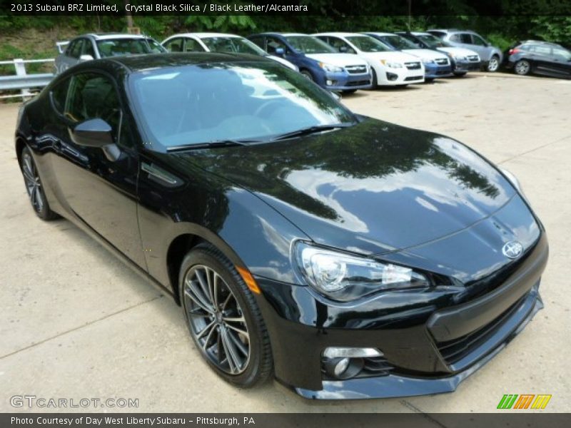 Crystal Black Silica / Black Leather/Alcantara 2013 Subaru BRZ Limited