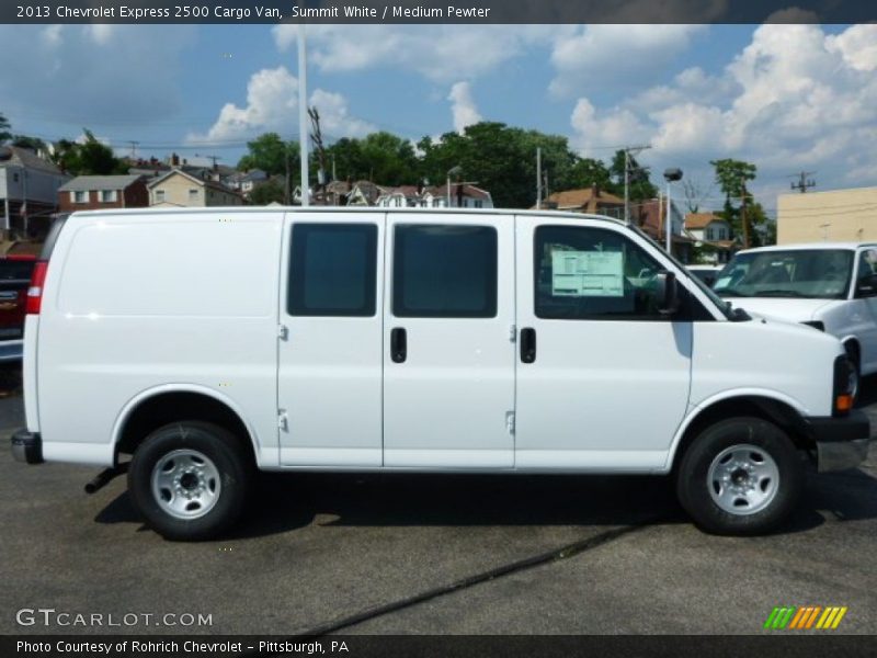 Summit White / Medium Pewter 2013 Chevrolet Express 2500 Cargo Van