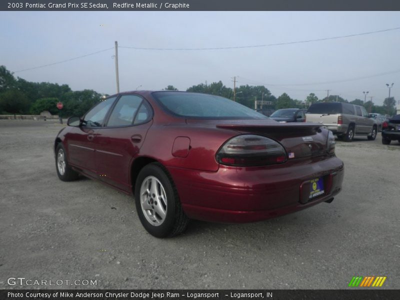 Redfire Metallic / Graphite 2003 Pontiac Grand Prix SE Sedan