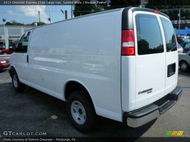 Summit White / Medium Pewter 2013 Chevrolet Express 2500 Cargo Van