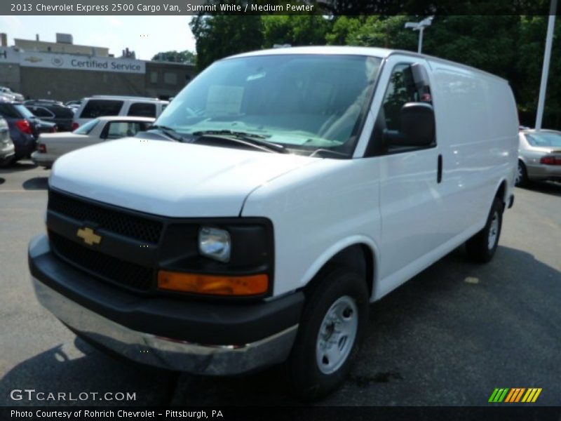 Summit White / Medium Pewter 2013 Chevrolet Express 2500 Cargo Van