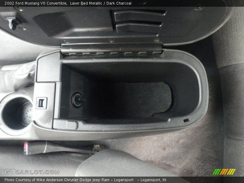 Laser Red Metallic / Dark Charcoal 2002 Ford Mustang V6 Convertible