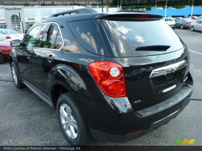 Black Granite Metallic / Jet Black 2013 Chevrolet Equinox LT AWD