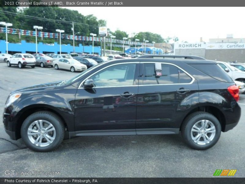Black Granite Metallic / Jet Black 2013 Chevrolet Equinox LT AWD