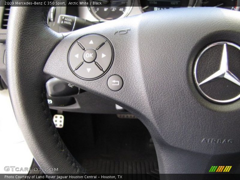 Arctic White / Black 2009 Mercedes-Benz C 350 Sport