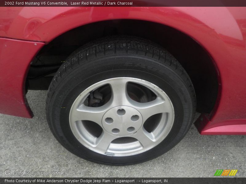 Laser Red Metallic / Dark Charcoal 2002 Ford Mustang V6 Convertible