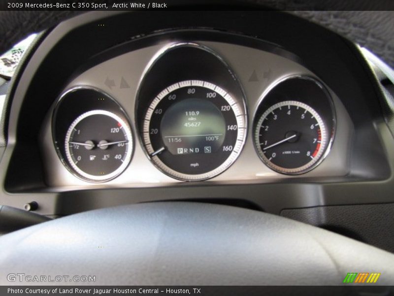 Arctic White / Black 2009 Mercedes-Benz C 350 Sport