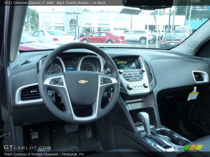 Black Granite Metallic / Jet Black 2013 Chevrolet Equinox LT AWD