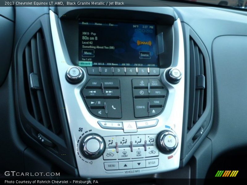 Black Granite Metallic / Jet Black 2013 Chevrolet Equinox LT AWD
