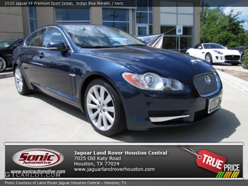 Indigo Blue Metallic / Ivory 2010 Jaguar XF Premium Sport Sedan