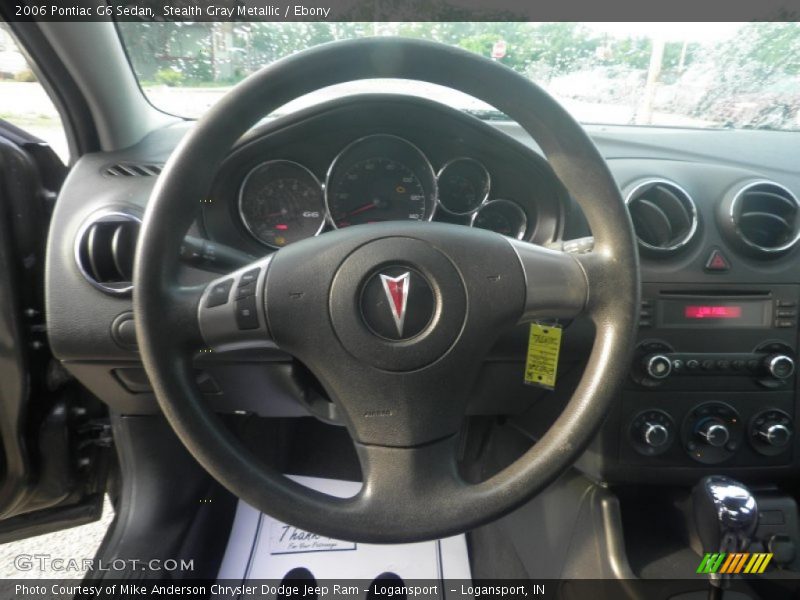 Stealth Gray Metallic / Ebony 2006 Pontiac G6 Sedan