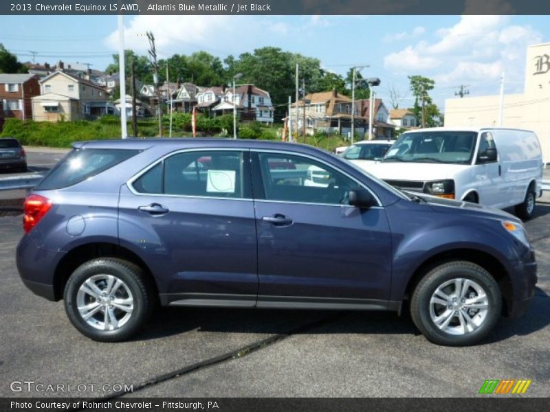 Atlantis Blue Metallic / Jet Black 2013 Chevrolet Equinox LS AWD