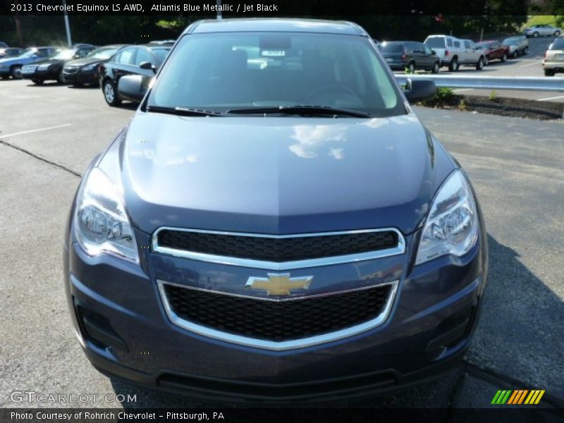 Atlantis Blue Metallic / Jet Black 2013 Chevrolet Equinox LS AWD