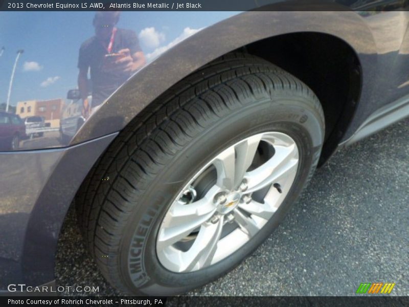 Atlantis Blue Metallic / Jet Black 2013 Chevrolet Equinox LS AWD