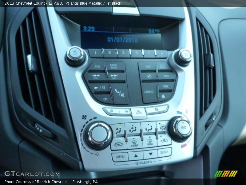 Atlantis Blue Metallic / Jet Black 2013 Chevrolet Equinox LS AWD