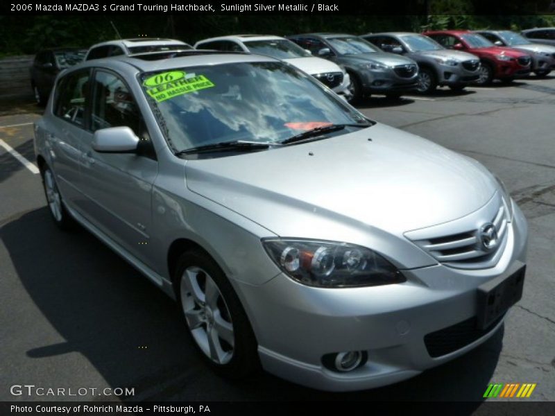 Sunlight Silver Metallic / Black 2006 Mazda MAZDA3 s Grand Touring Hatchback