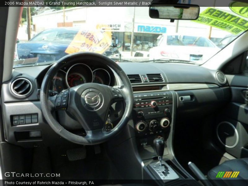 Sunlight Silver Metallic / Black 2006 Mazda MAZDA3 s Grand Touring Hatchback