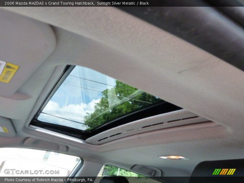 Sunlight Silver Metallic / Black 2006 Mazda MAZDA3 s Grand Touring Hatchback