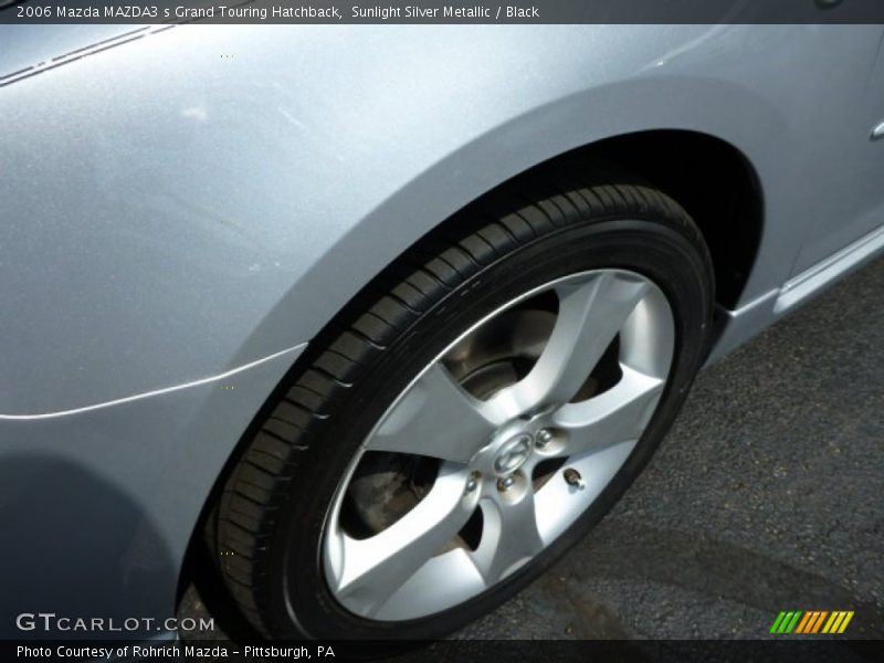 Sunlight Silver Metallic / Black 2006 Mazda MAZDA3 s Grand Touring Hatchback