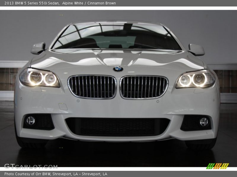 Alpine White / Cinnamon Brown 2013 BMW 5 Series 550i Sedan