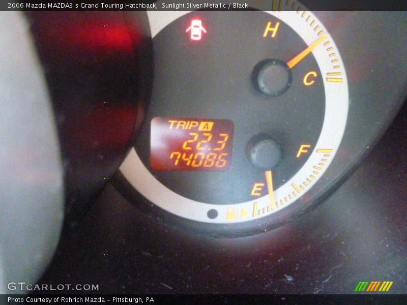 Sunlight Silver Metallic / Black 2006 Mazda MAZDA3 s Grand Touring Hatchback