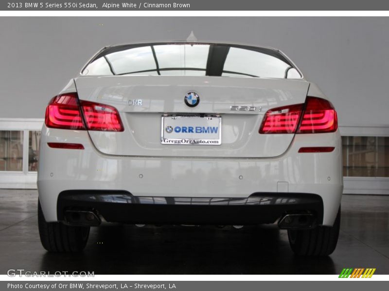 Alpine White / Cinnamon Brown 2013 BMW 5 Series 550i Sedan