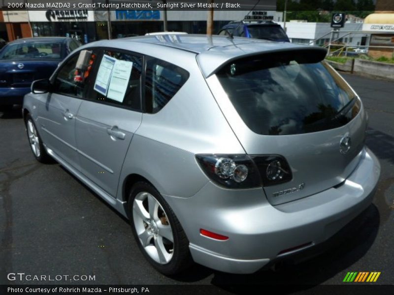 Sunlight Silver Metallic / Black 2006 Mazda MAZDA3 s Grand Touring Hatchback