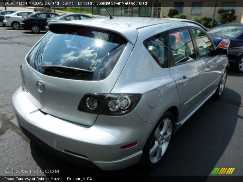 Sunlight Silver Metallic / Black 2006 Mazda MAZDA3 s Grand Touring Hatchback