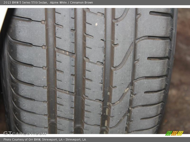 Alpine White / Cinnamon Brown 2013 BMW 5 Series 550i Sedan