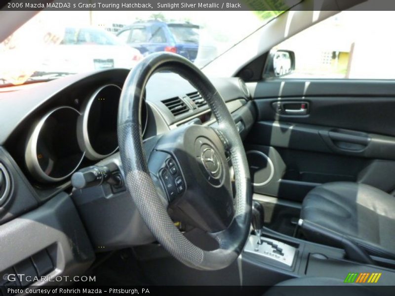 Sunlight Silver Metallic / Black 2006 Mazda MAZDA3 s Grand Touring Hatchback