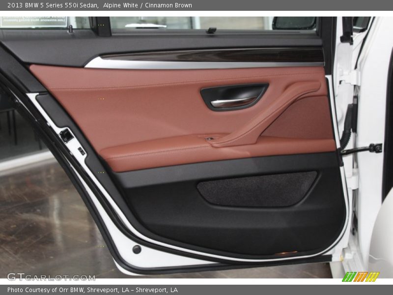 Alpine White / Cinnamon Brown 2013 BMW 5 Series 550i Sedan