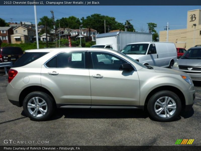 Champagne Silver Metallic / Jet Black 2013 Chevrolet Equinox LS