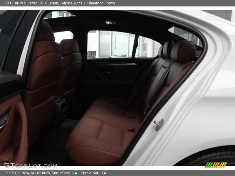 Alpine White / Cinnamon Brown 2013 BMW 5 Series 550i Sedan