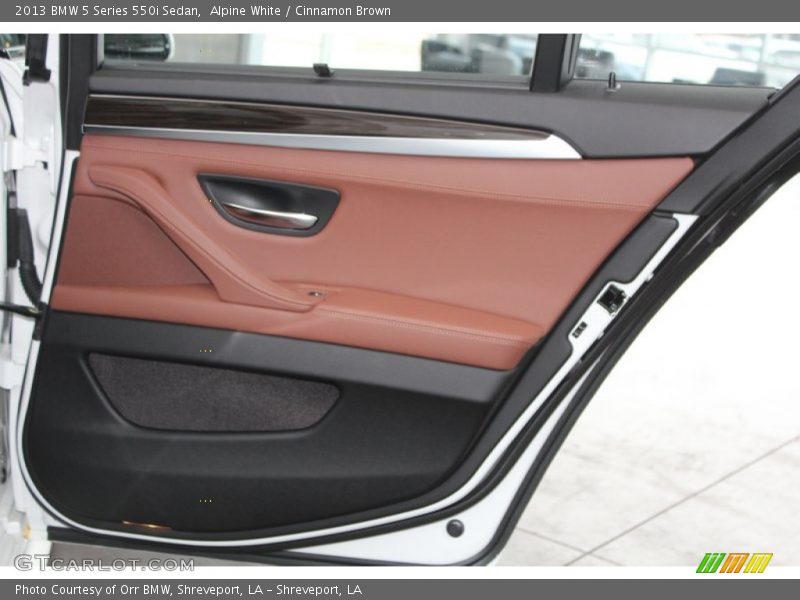 Alpine White / Cinnamon Brown 2013 BMW 5 Series 550i Sedan