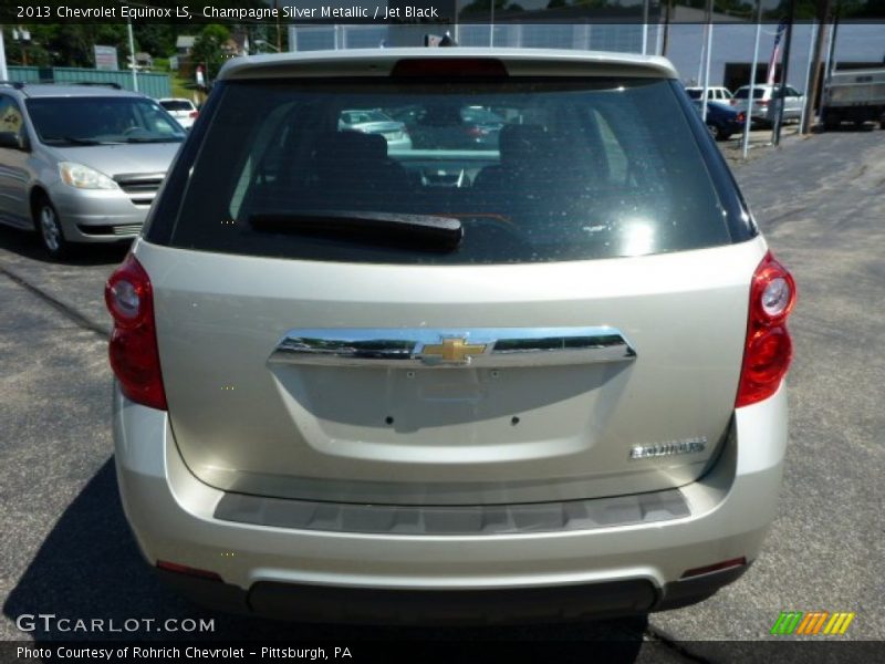 Champagne Silver Metallic / Jet Black 2013 Chevrolet Equinox LS