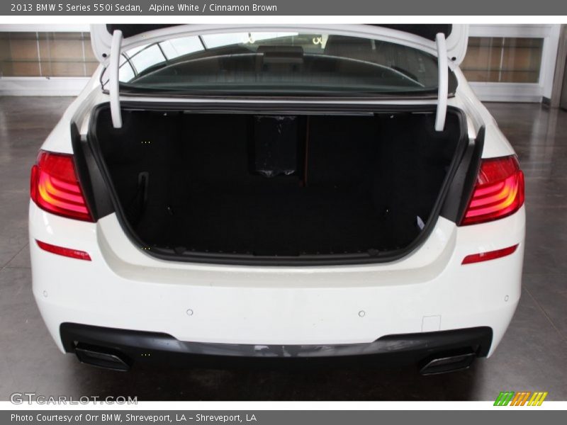 Alpine White / Cinnamon Brown 2013 BMW 5 Series 550i Sedan
