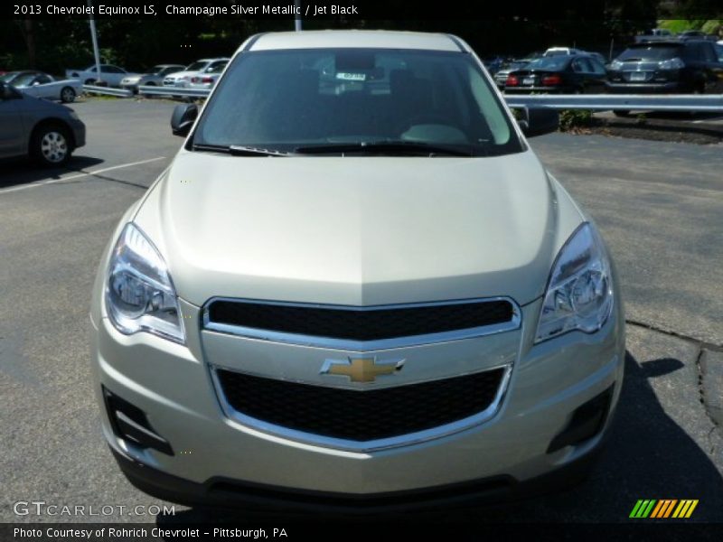 Champagne Silver Metallic / Jet Black 2013 Chevrolet Equinox LS