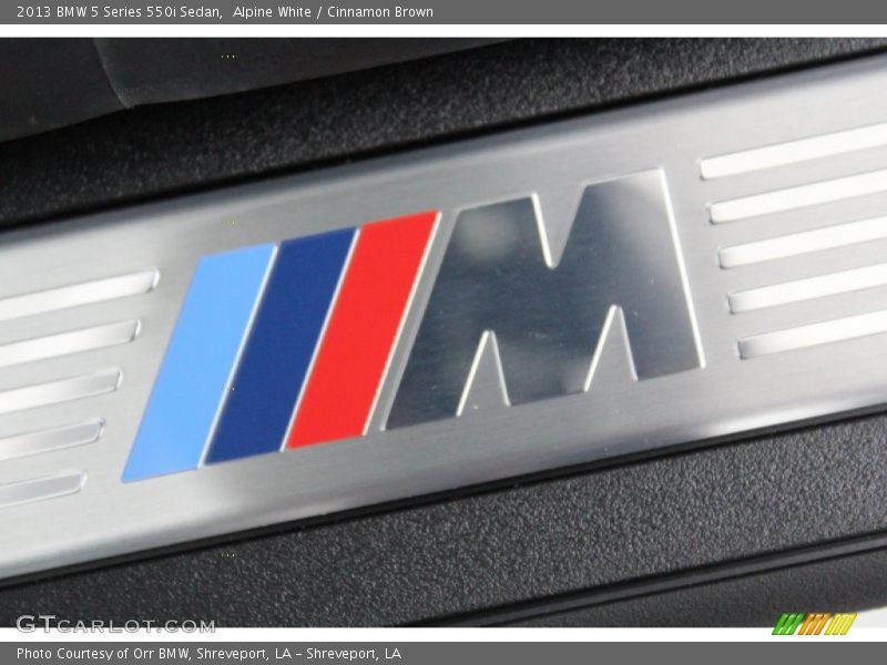 Alpine White / Cinnamon Brown 2013 BMW 5 Series 550i Sedan