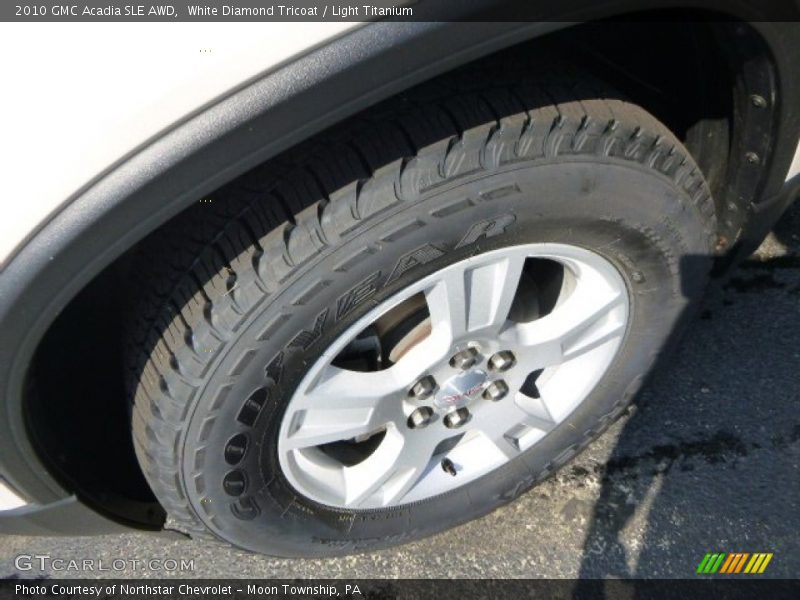 White Diamond Tricoat / Light Titanium 2010 GMC Acadia SLE AWD