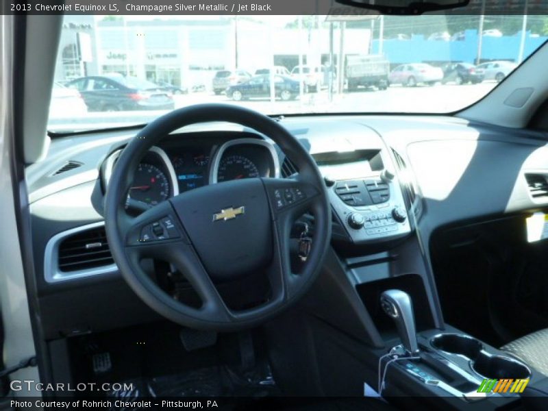 Champagne Silver Metallic / Jet Black 2013 Chevrolet Equinox LS