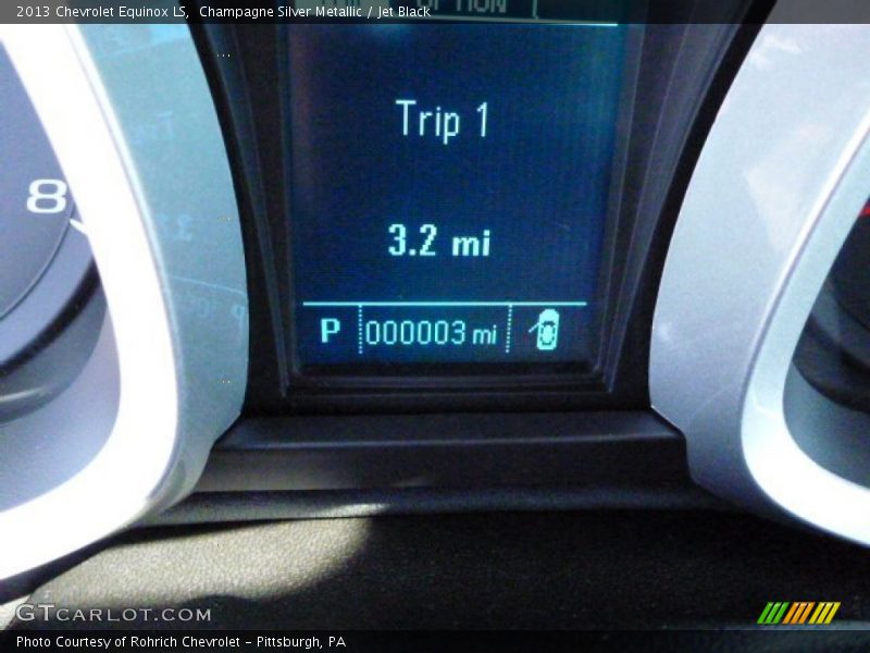 Champagne Silver Metallic / Jet Black 2013 Chevrolet Equinox LS