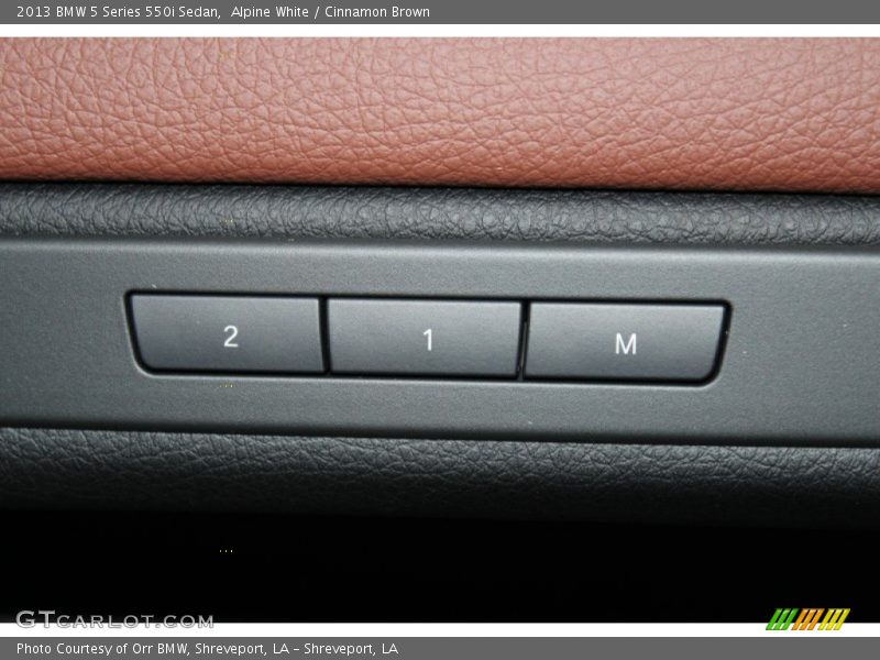 Alpine White / Cinnamon Brown 2013 BMW 5 Series 550i Sedan