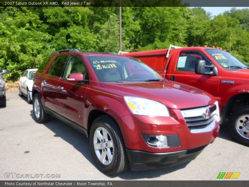 Red Jewel / Tan 2007 Saturn Outlook XR AWD